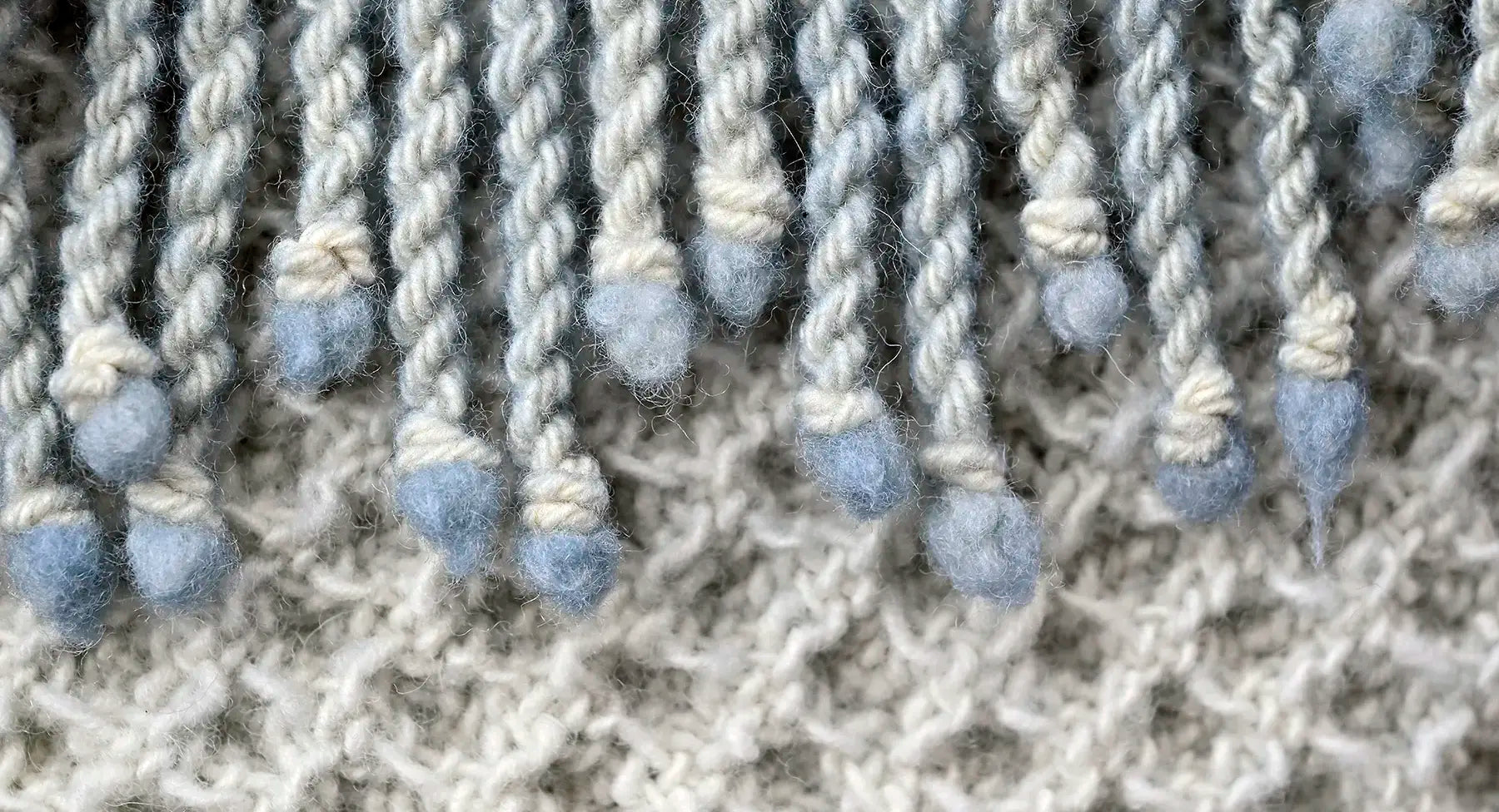 Handmade Waffle weave Scarf dyed with Maiwa Living Blue Indigo Dye