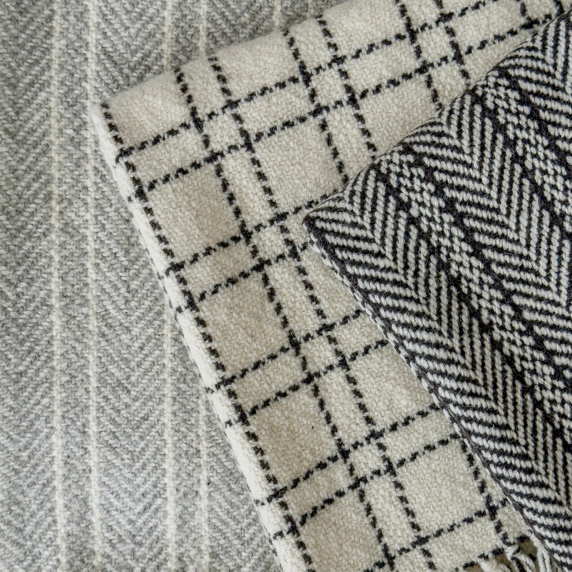 A classic herringbone pattern, these rich, earthy blanket brings timeless warmth and texture to any home or cabin.