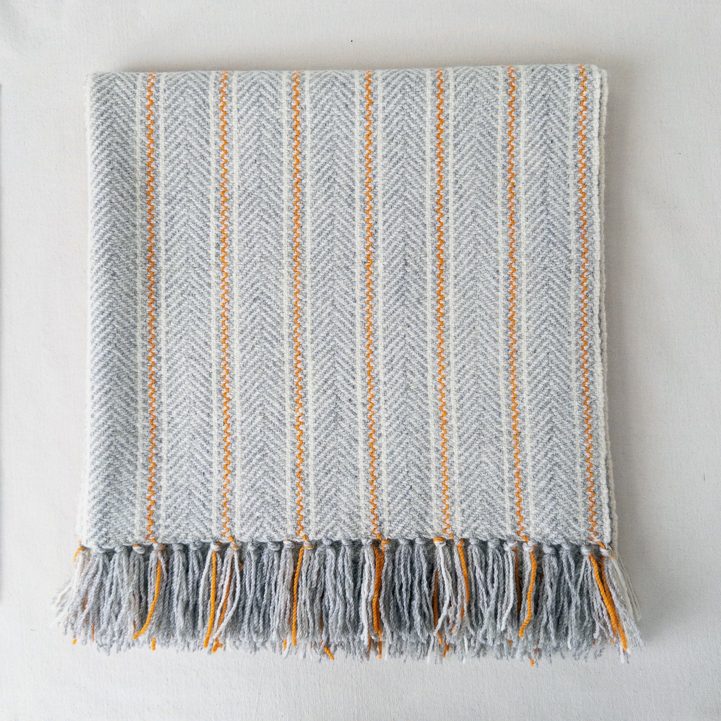 Dornick / Herringbone Stripe Woolen Blanket