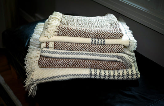 Traceable Textiles 100% wool blankets handmade in Edmonton
